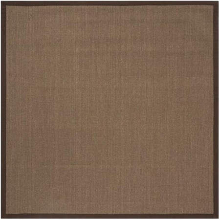 Safavieh Natural Fiber Square Area Rug, Brown and Brown - 6 x 6 ft. NF131C-6SQ